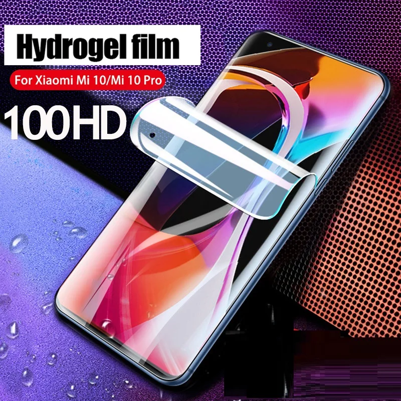 Hydrogel Film For Mi 10 Lite 5G MI 10 PRO Screen Protector Xiaomi Mi note 10 Lite glass Protective Film mi 10pro Not Glas