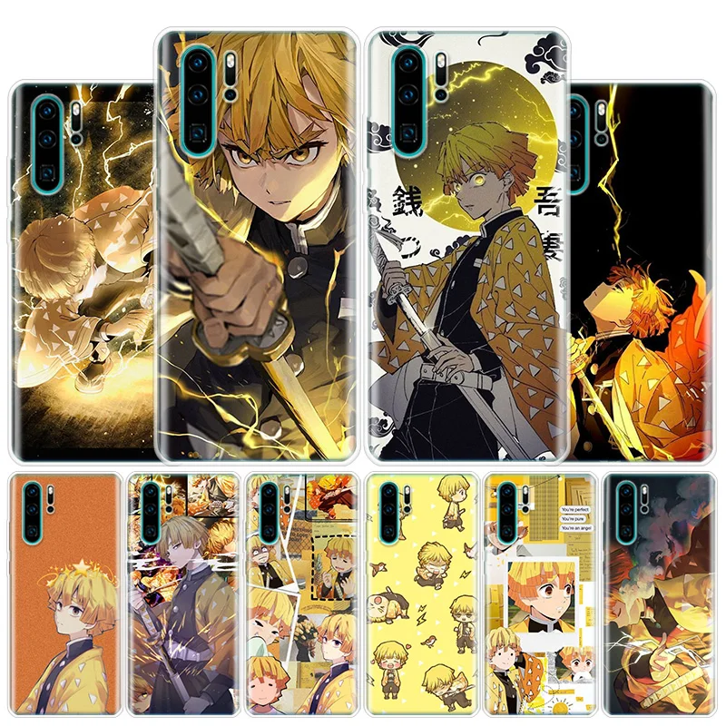 Demon Slayer Agatsuma Zenitsu Cover Phone Case For Huawei Y5 Y6 Y7 Y9S P Smart Z 2019 Honor 10 Lite 9 20 9X 8S 8X 8A Pro 7A 7X