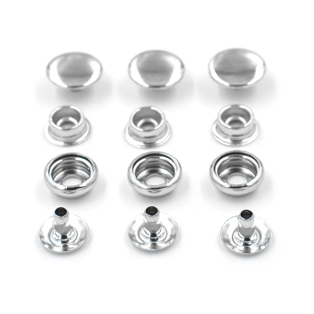 10mm Metal Snaps Install tools Rivet clasp Silver Snap fastener 205 buttons Jacket buttons Manual dies Buckle Hand press molds