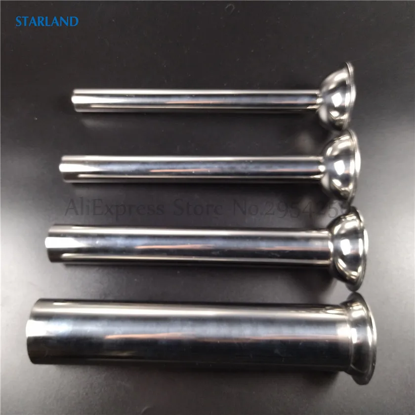 4 Pieces/Lot Sausage Stuffer Spare Parts Stainless Steel Tubes Of Manual And Electric Sausage Stuffer