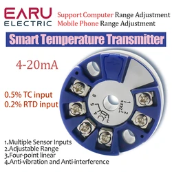プログラム可能なweberkj pt100から4-20maコンバーターtctd入力4-20ma出力ヘッドマウント温度送信機