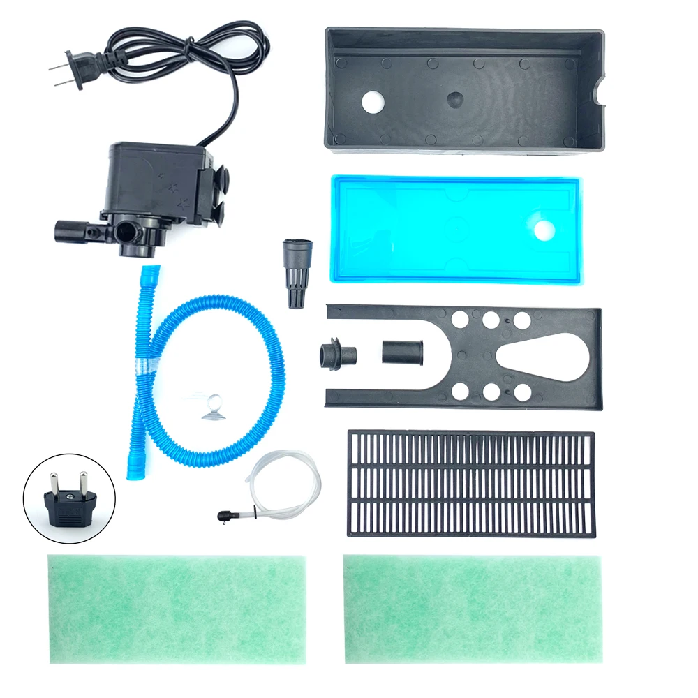 Silence Aquarium Filter External Fish Tank Filter Aquarium Sponge Biochemical Box Upper Filter Oxygen Fish Aquarium Accessories