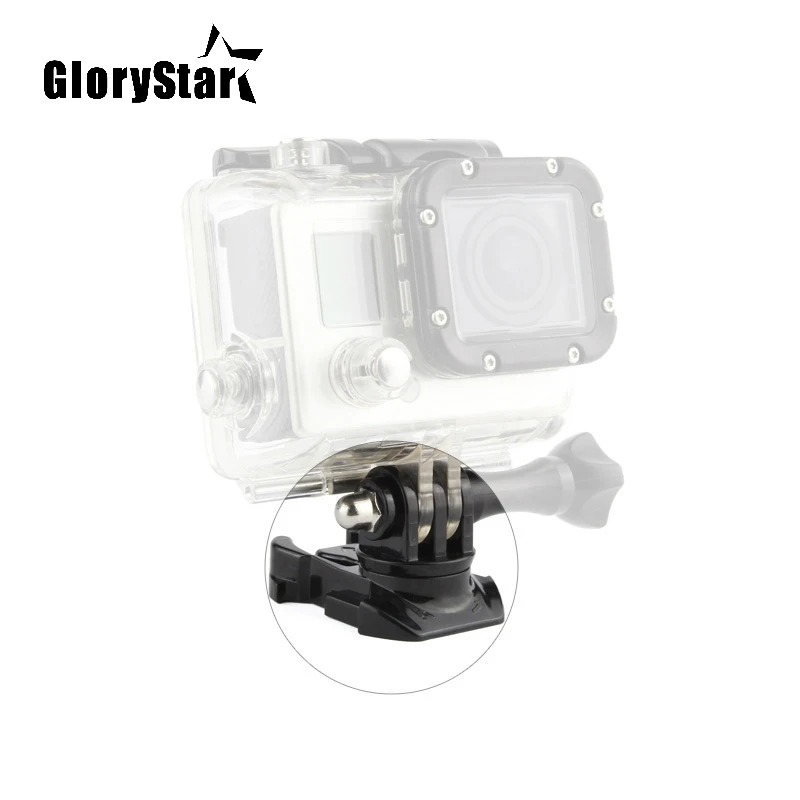 360度回転クイックリリースバックル,垂直スイベルマウント,gopro hero 8 7 6 5 4 3 3 2 for sjcam for xiaomi yi camera max