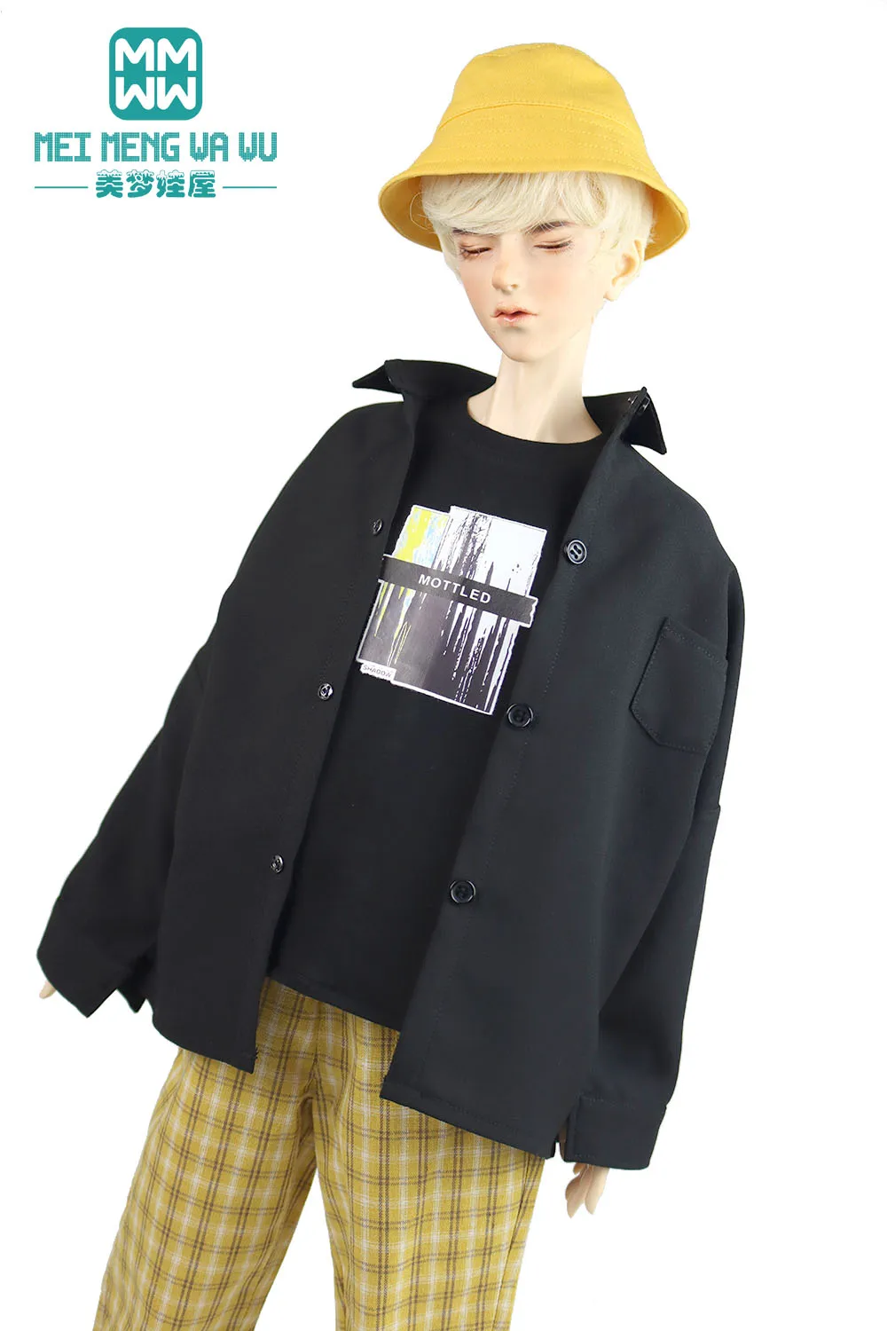

Doll clothes 65cm-70cm BJD Boys uncle 1/3 BJD toy ball joint doll fashion plaid shorts yellow, red, blue