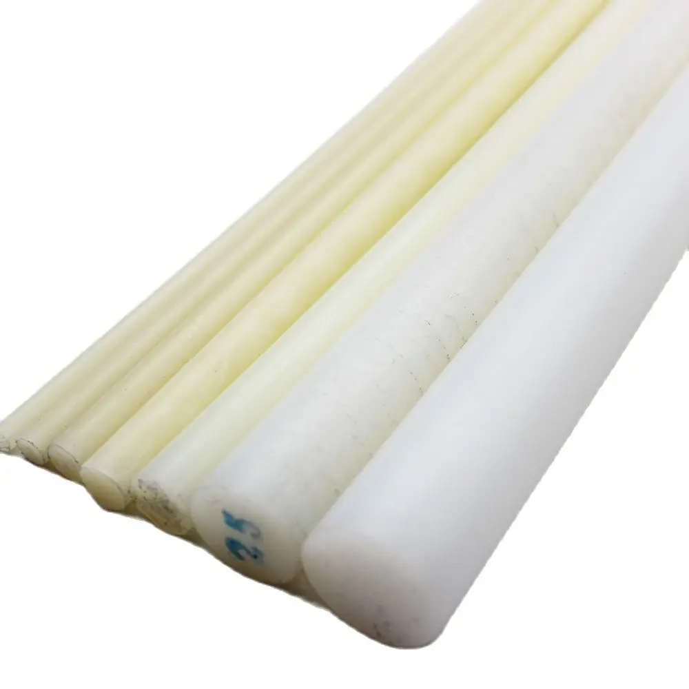 Imagem -03 - Haste Redonda do Nylon Pa6 Barra Natural Branca Coordenador Plástico