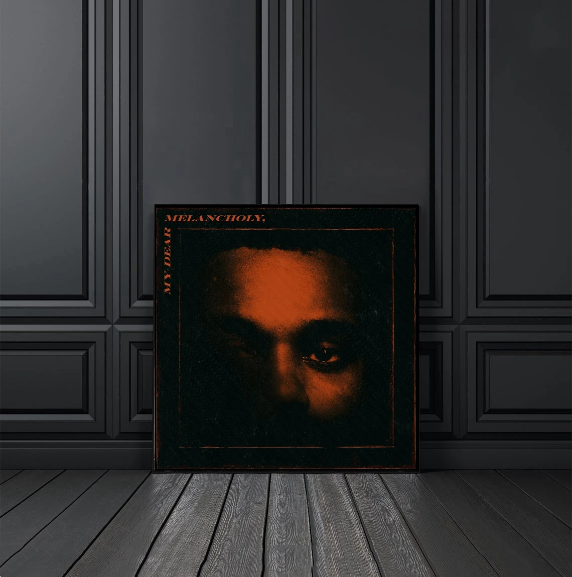 The Weeknd -  My Dear Melancholy Music Album Cover Canvas Poster Home Wall Painting Decoration (No Frame)