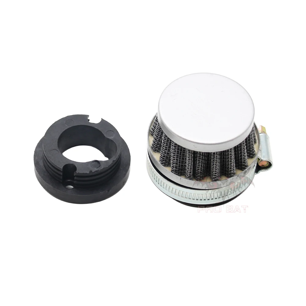 Steel Pod 44mm Air Filter Cleaner+ Carby Adaptor for 33cc 47cc 49cc PIT Dirt Pocket Quad Bike ATV Minimoto