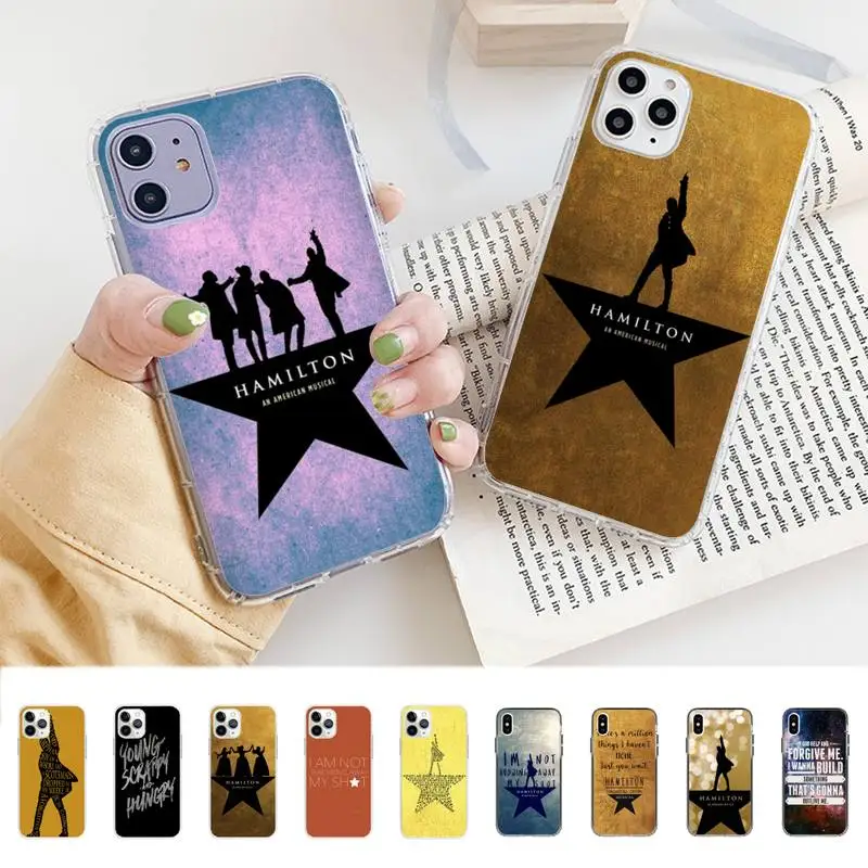 Hamilton Musical Lyrics Phone Case for iphone 13 8 7 6 6S Plus X 5S SE 2020 XR 11 12 pro XS MAX