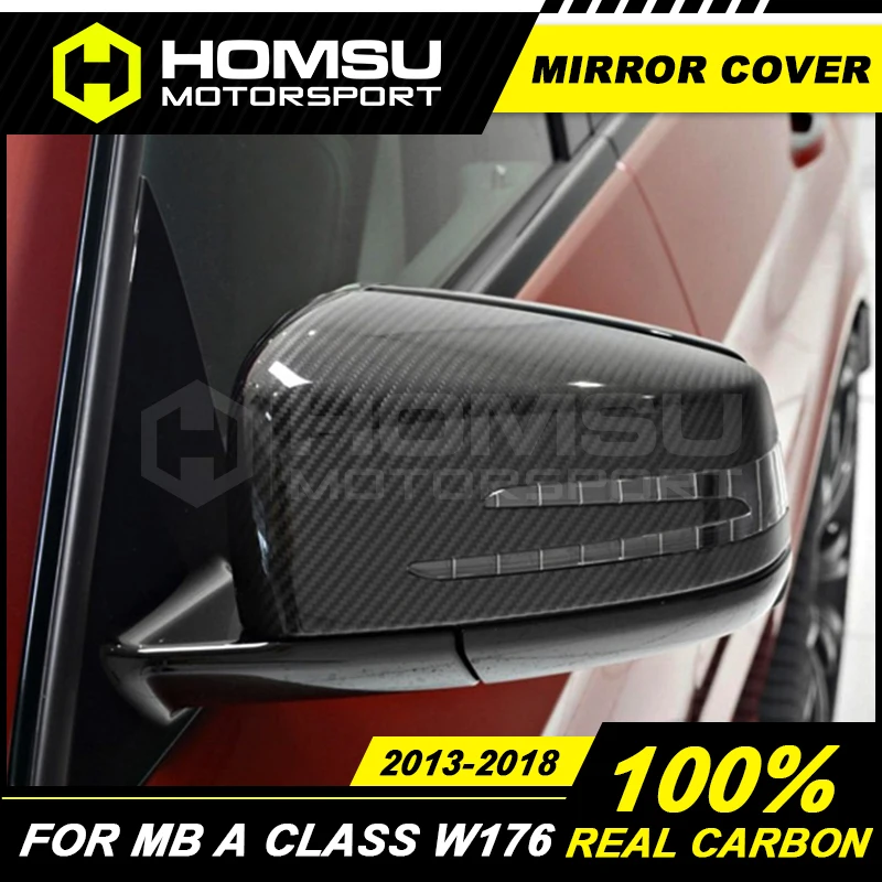 Carbon fiber Mirror cover for Merce-des Ben-z A180 A200 A220 A260 Rear Trunk spoiler for Merce-des Ben-z A Class W176 2013-2018