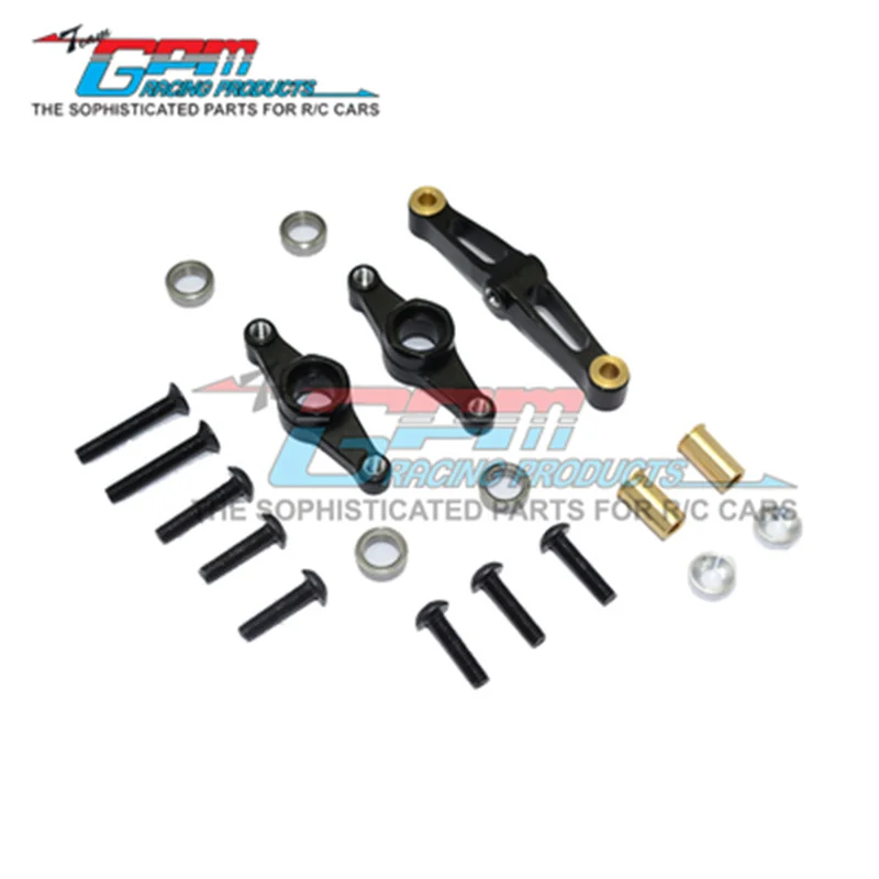 GPM ALLOY STEERING ASSEMBLY WITH BEARING - 1SET FOR TAMIYA TT02/TT02B/TT02T RC Upgrade