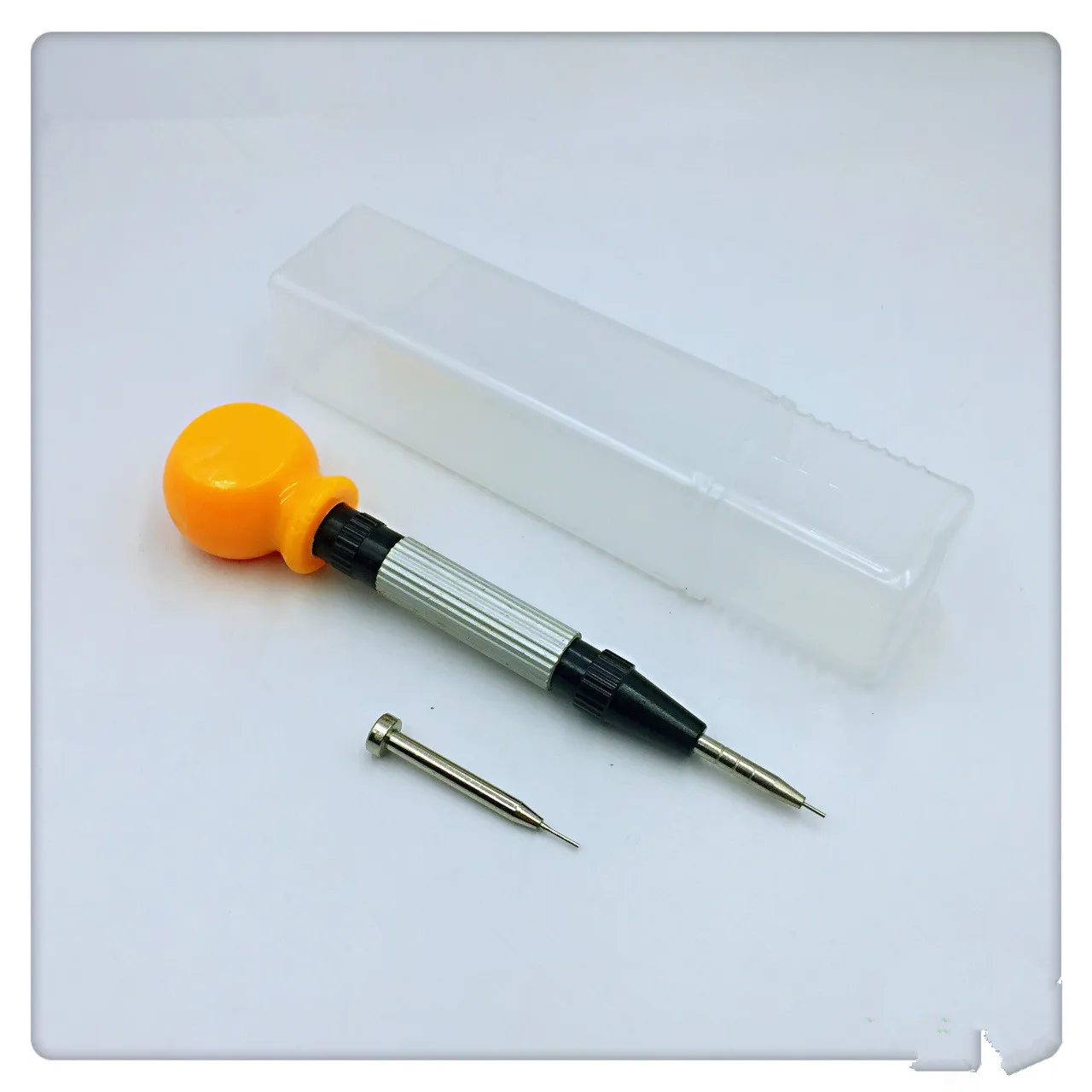 Novo 13cm/5.1in prata relógio banda link pino removedor pulseira perfurador ajustando correias liga de aço ferramenta reparo com agulha