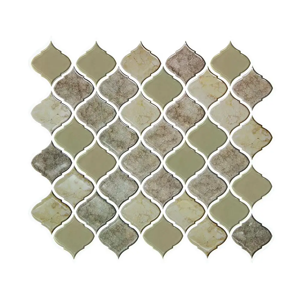 28x25cm Lantern Design crystal 3d mosaic waterproof wall stickers paper for background