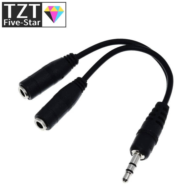 1/3 Stück schwarzer 3,5-mm-Audio-Splitter für Kopfhörer, Ohrhörer und Headsets, geeignet für Tablets, Smartphones, Android-Geräte, MP3- und MP4-Player. – Detail 6