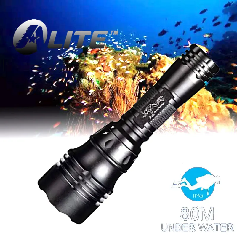 TMWT Profissional Scuba Diving Flashlight 18650 Poderosas Dive Luz Searchlight Torch XML T6 CONDUZIU a Lâmpada Subaquática