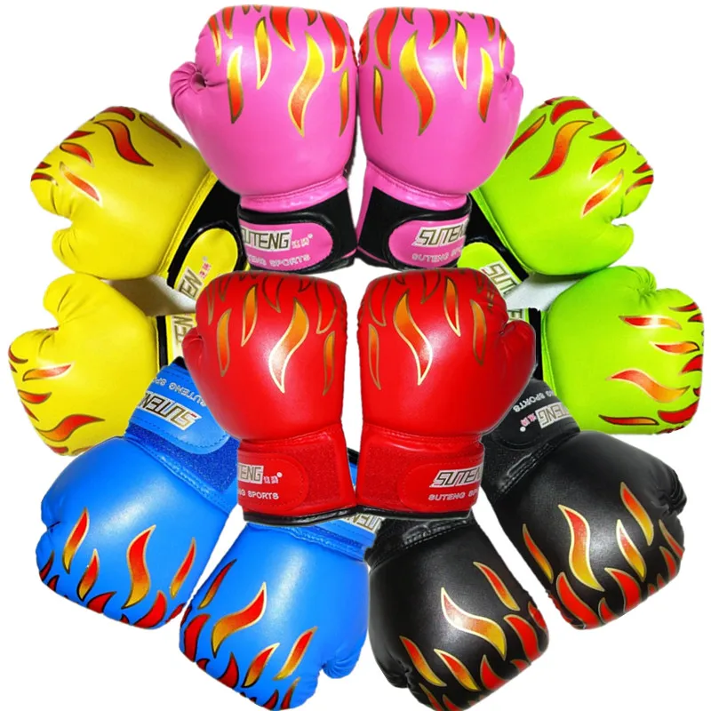 Kids PU Kick Boxing Gloves Punching Mitts Karate Muay Thai MMA Home Equipment Children Toy Gift Primary Training Boxing Gloves