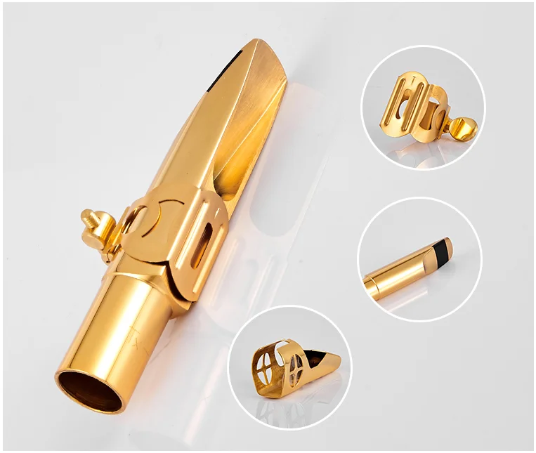 Musical Instruments Metal Nozzle With Cap Professional 5C/6C/7C/8C Practical Tone Alto Sax Saxophone Mouthpiece Accessories