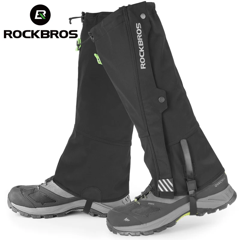 ROCKBROS Waterproof Outdoor Hiking Walking Climbing Hunting Snow Legging Gaiters Ski Gaiters Covers Leg Protection Guard