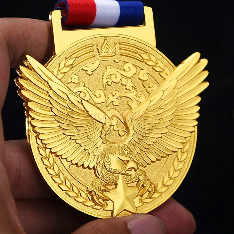 Medal Outstanding Employees Listed Gold, Silver, Bronze Children's Competition Champion Company Honor Medal Metal Foil