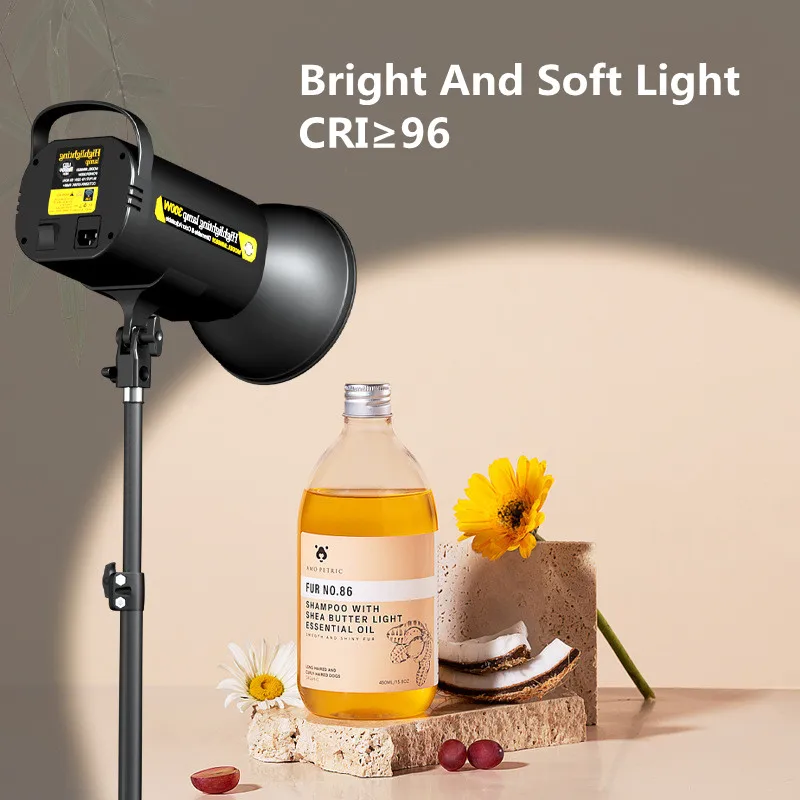 Luz LED COB para vídeo, iluminación de fotografía, 3200K-5700K CRI, con controlador inalámbrico para Youtube, maquillaje, VK, transmisión en vivo,