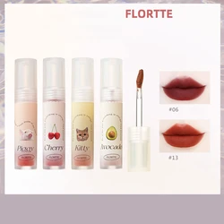 FLORTTE Beauty Gentle Kiss Matte Lip Mud Air Lipstick Lip Tint Long-LastingMakeup Women Cosmetics