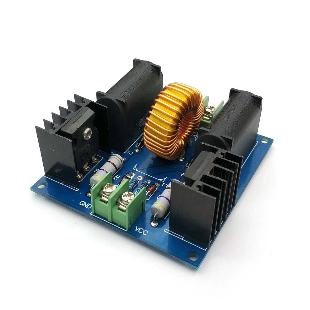 12-30V 60-300W ZVS Tesla Coil Driver Genrator Board High Voltage Discharge Flyback Generate Module Long Arc 10A