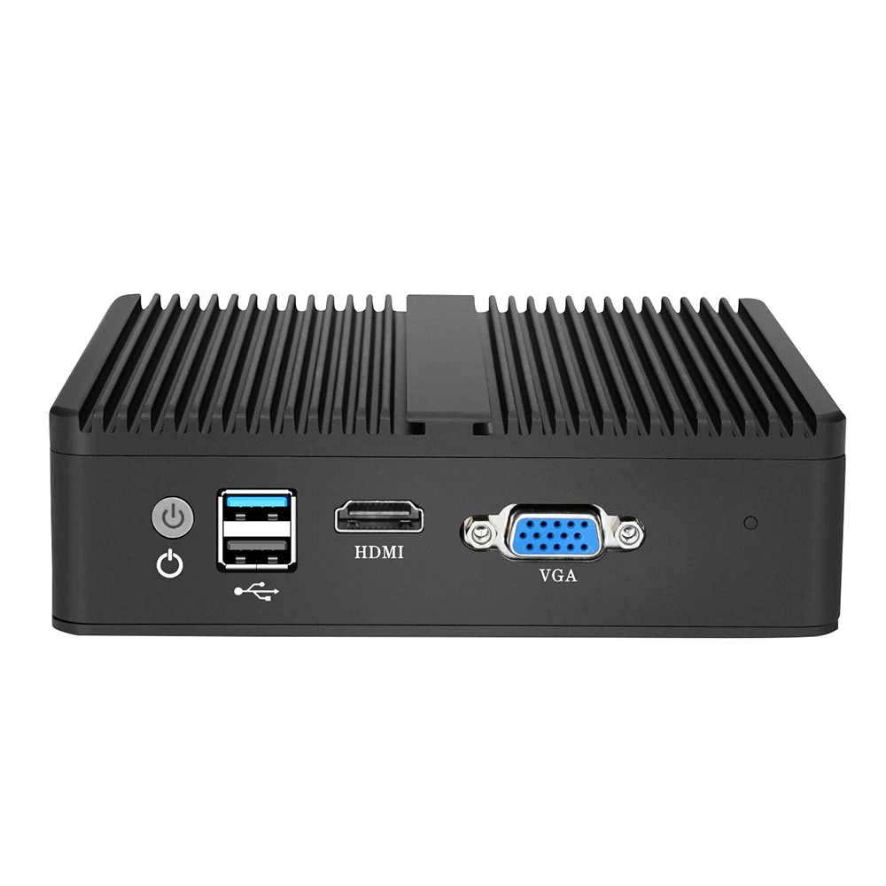 Fanless Mini PC Firewall Router Intel Celeron J1900 J4125 Quad Cores 4x Gigabit Ethernet Support WiFi 4G LTE Pfsense OpenWrt