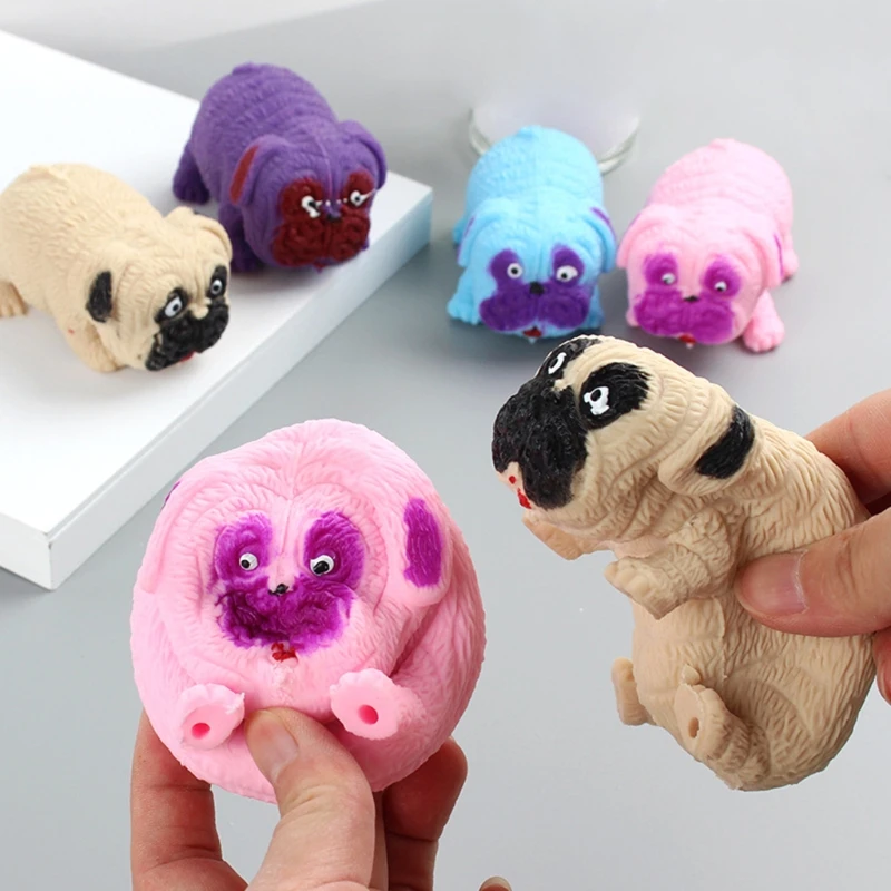 Cute Pug Pinch Stress Toys Squishy Vent Decompression Toys Funny Party Favors