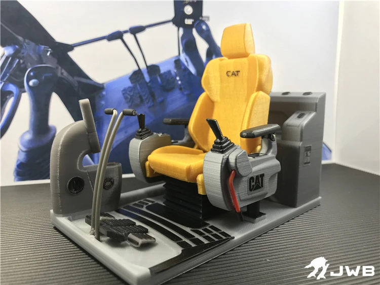 Make for  Hydraulic Excavator Model Excavator Interior Trim 1/12 1/14 Model Seat Driving Cab Carter Excavator Interior Trim