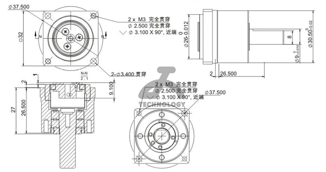مصنع توريد CSF-نوع صغير CSF-8-نسبة المخفض التوافقي الصغير 1:30 1:50 مخفض صناعي متعدد المفاصل #4