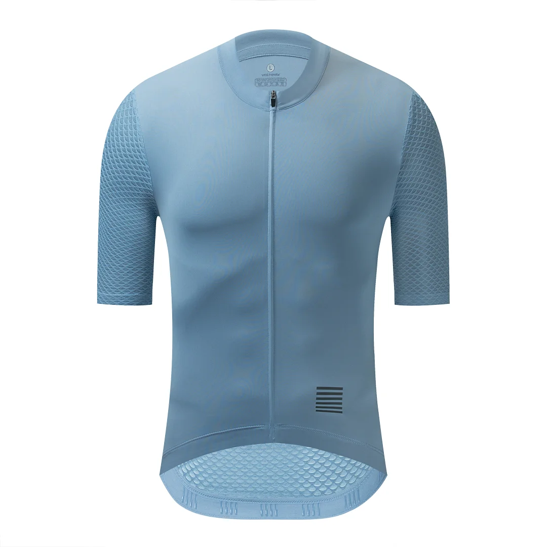 YKYWBIKE Sommer Herren Pro Radtrikot Atmungsaktive MTB Shorts Ärmel Fahrradbekleidung Taschen Mountainbike Rennrad