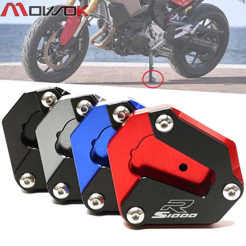 For BMW S1000R S1000 R S 1000 R 2017 2018 2019 2020 Motorcycle Kickstand Foot Side Stand Extension Pad Cover Protector