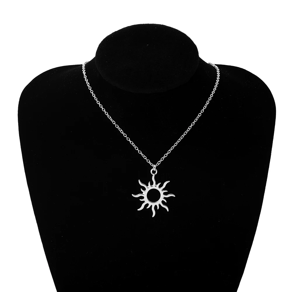 

European and American Stainless Steel Sun Goddess Pendant Necklace To Mother Girlfriend