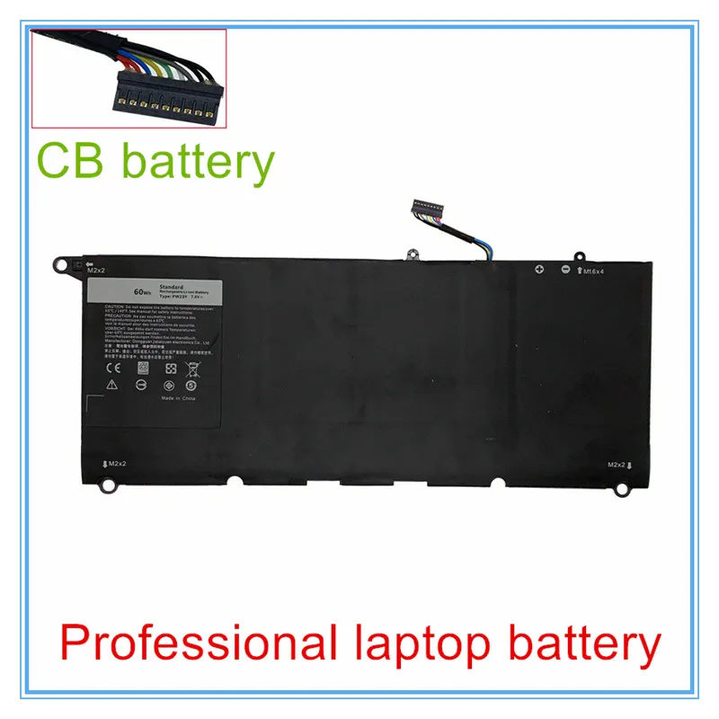 7.6V 60WH Original Laptop Battery for PW23Y RNP72  0TP1GT  PW23Y  RNP72  TP1GT 13-9360-D1605G