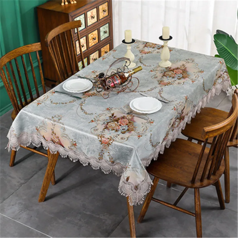 

European Lace Tablecloth,Table Cover, Desk Covers, Dining, Christmas Party, Home Decoration, Kitchen Supplies, Wedding Decor