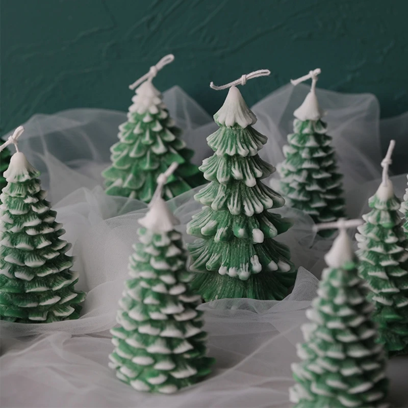 3D Christmas Tree Mold Silicone Clay Soap Mould DIY Chocolate Cake Decor Dropshipping