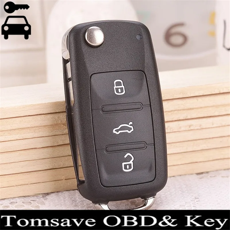 Car Remote Key Case Key Shell for VW Bora Golf Jetta Polo Caddy Eos Tiguan Touran for Skoda Rapid Superb Octavia Yeti Fabia SEAT