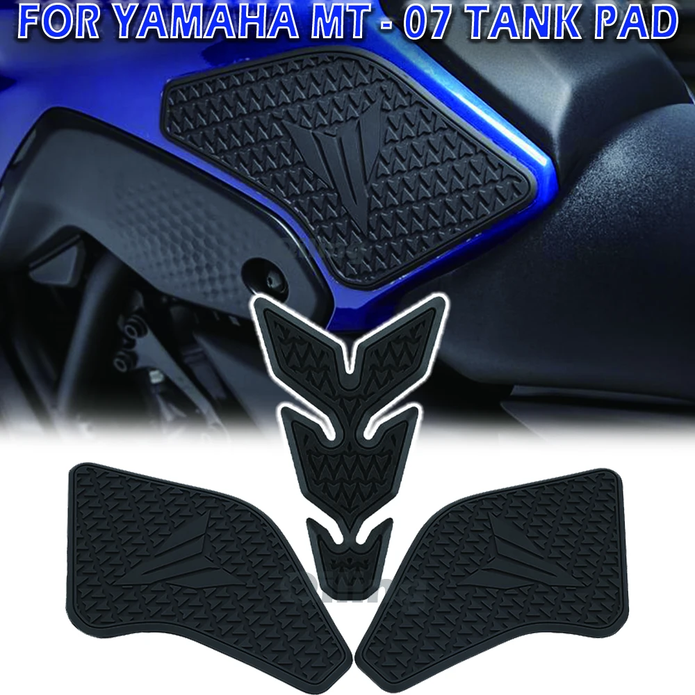 

tank pad For Yamaha motorcycle tank stickers MT 07 MT07 MT-07 Knee Grip Traction stickers Fuel Tank Side stickers tank decal