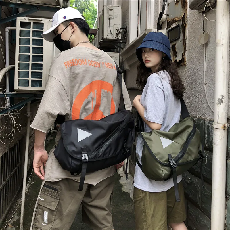 Harajuku borsa a tracolla con funzione di marca zaino per utensili casual borsa a tracolla hip-hop per uomo e donna borse firmate