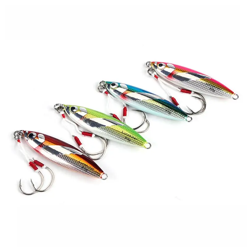 slow jigging 40g 60g 80g 100g fishing metal jig pesca saltwater laser jigs peche en mer metal hard bait fake lures lurekiller