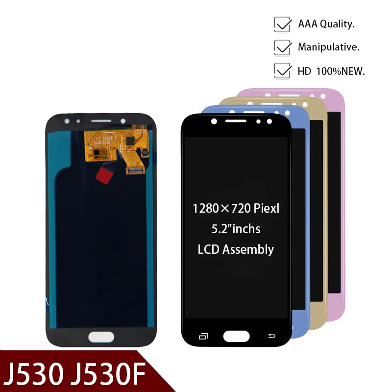 

5.2'' inch For Samsung Galaxy J5 pro 2017 J530 J530F LCD Display with Touch Screen Digitizer Assembly can be adjust brightness