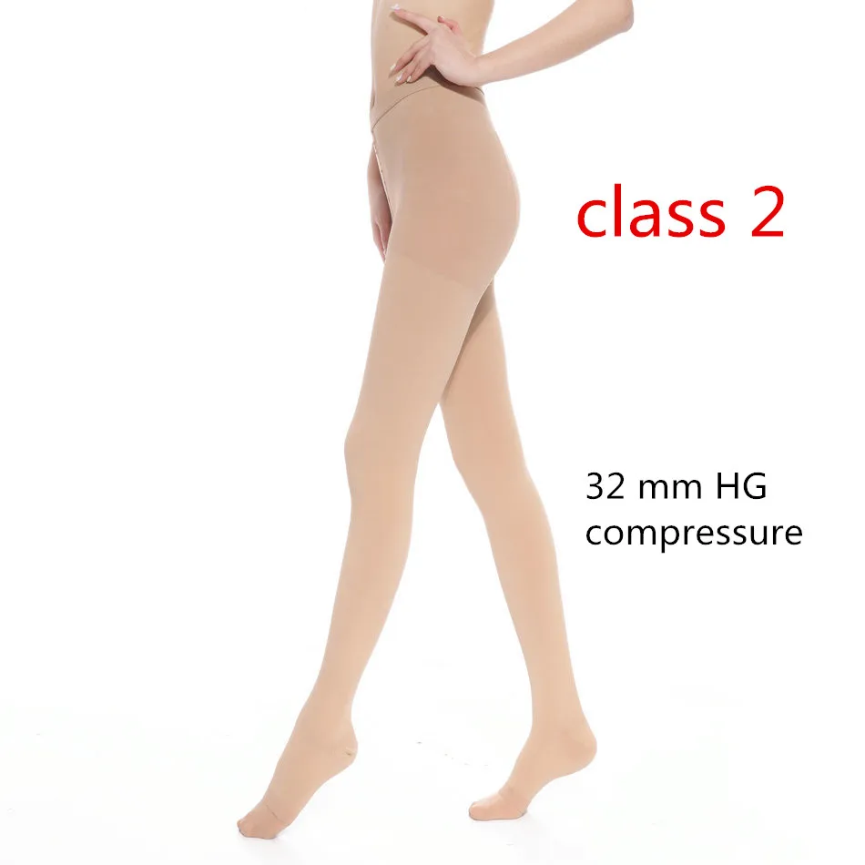 

SIZOC 360D professional women 32 mmHg Medical Pressure Stovepipe tights CLASS 2 Nylon Pantyhose Compression Stockings