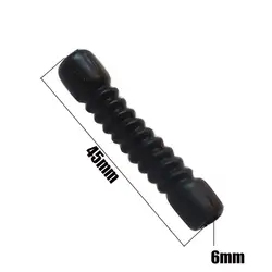 20Pcs 45mm M6 Rubber Dust Cover Cap for Motorcycle Brake Cable Inner Diameter 6mm