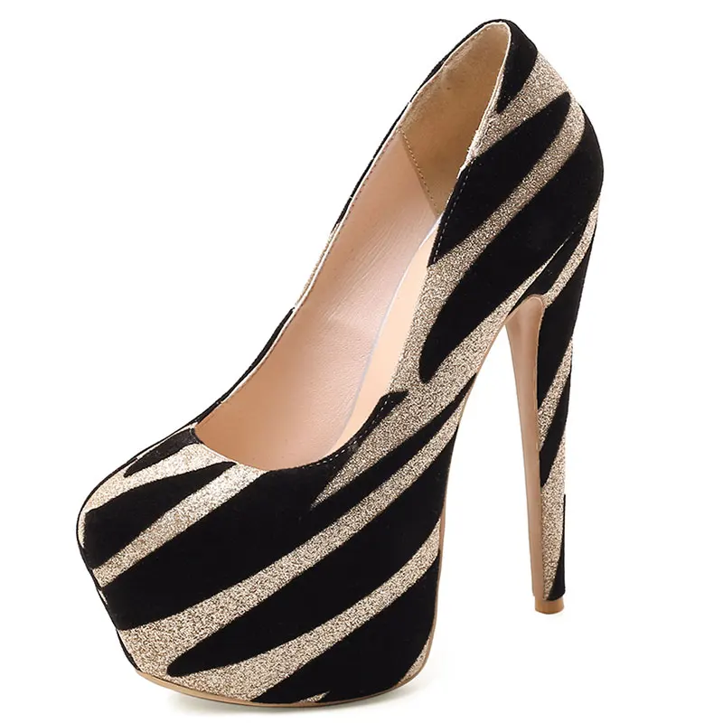 Sgesvier 2020 plus size 33-50 high heels platform shoes women party prom shoes spring summer sexy Night Club Shoes women pumps