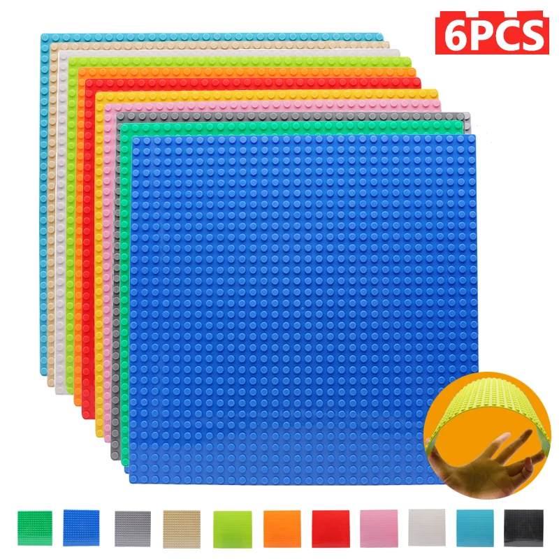 

KACUU 32x32 Studs Base Plates 6PCS Set Figures Bricks Base Plates City Classic DIY Building Blocks Baseplates Toys For Children