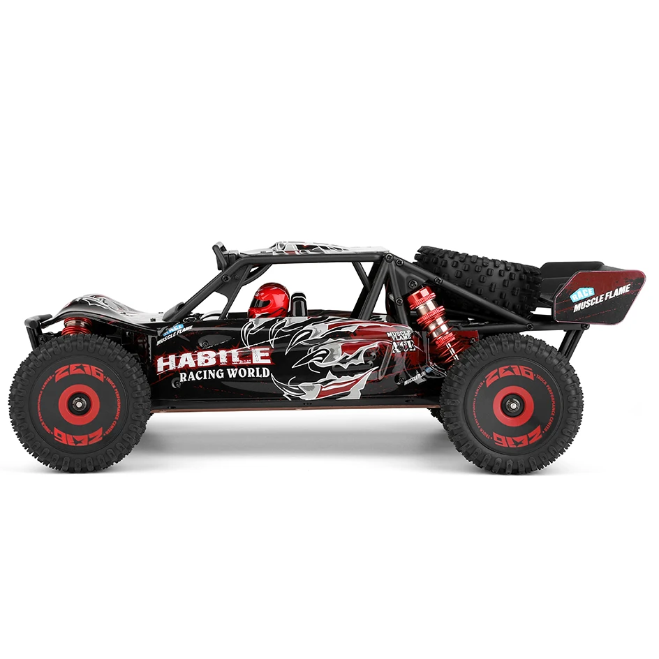 WLToys ulepszony 124016-V2 4WD 75KMH wysoka prędkość samochodu z metalowa obudowa bezszczotkowa zdalnie sterowana ciężarówka terenowa