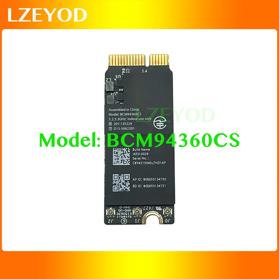 

Original BCM94360CS For Macbook Pro Retina 13" 15" A1398 A1502 Wifi card Bluetooth 4.0 Airport Card 2013 2014 Year