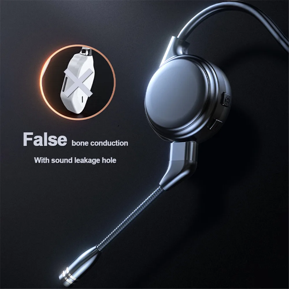 Bone Conduction หูฟัง M-1บลูทูธไร้สายสวมใส่สบายเปิดหู Hook Light น้ำหนักไม่ใช่หูฟังชุดหูฟัง mic