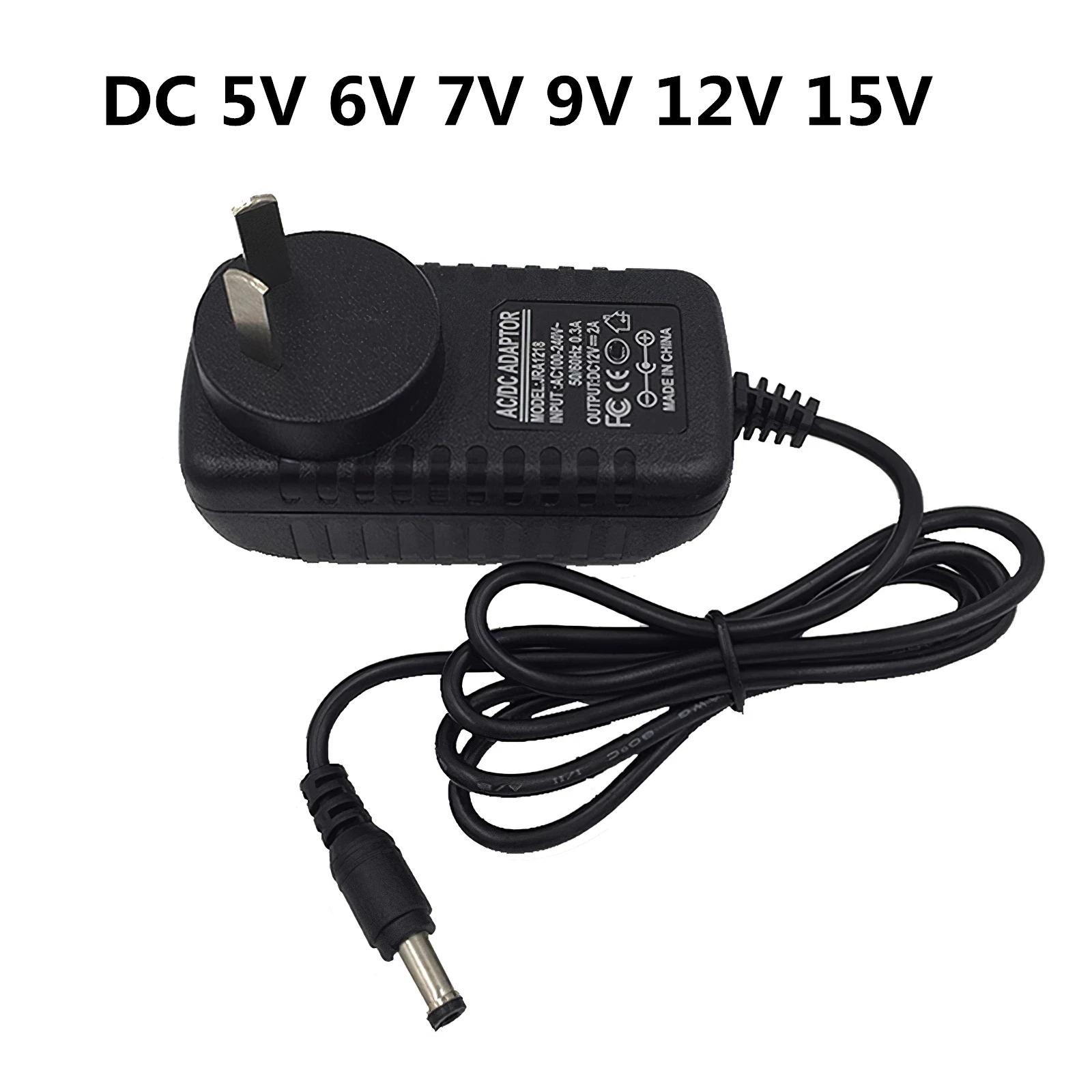 

AU Power Adapter AC 110V-240V To DC 3V 5V 6V 7V 9V 12V 15V 0.5A -2A Universal Australia Supply Charger Adaptor LED Light AC 220V