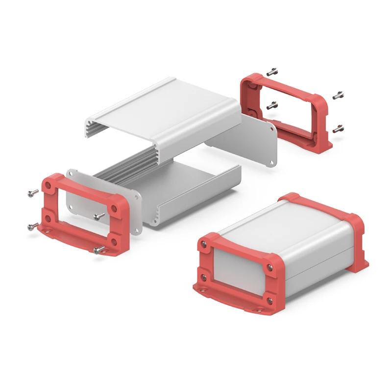 80W40H Wall-Mount Aluminum Material Box Cutting Design PCB Board Custom Project Instrument Junction Custom Electronic Enclosure - Image 4