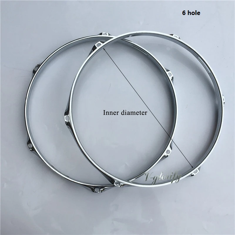 14 16 Inch With 6 Or 8 10 Hole Drum Rim 1.2-1.5mm Thickness Aluminum Alloy Snare Hoop Ring 1 Piece